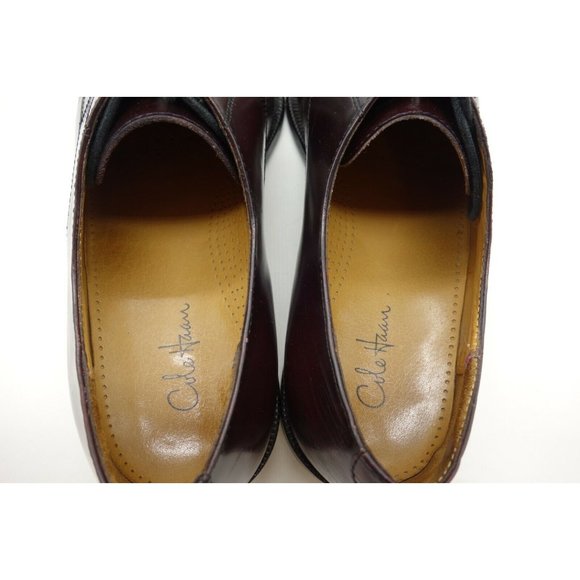 Cole Haan Burgundy Leather Cap Toe Lace Up Oxfords Shoes Men\'s 10 D main image 9